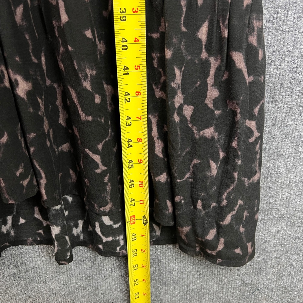 Rails Maple Diffused Midi Dress Women's L Long Sleeve V Neck Cheetah Print - Picture 8 of 12
